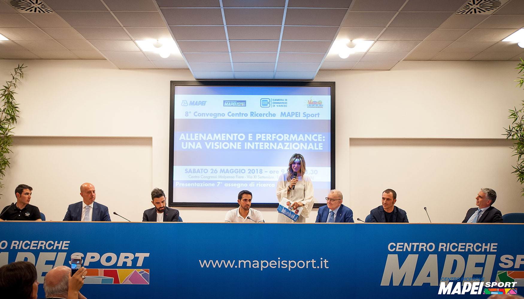 Un momento de la celebracin de la VIII convencin del Centro de Investigaciones Mapei para el Deporte (Mapei Sport)...