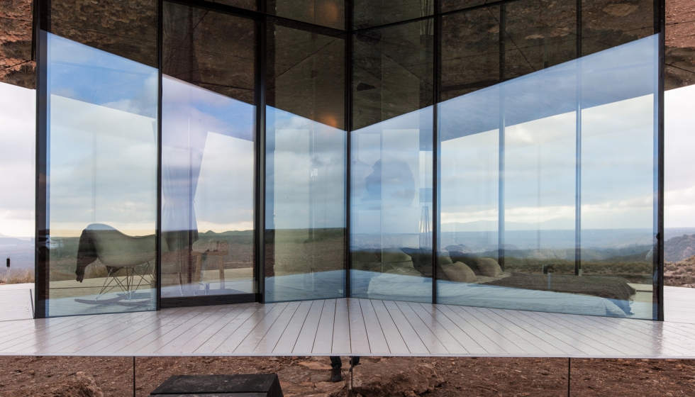 Casa del Desierto, en Gorafe (Granada), con vidrio de Guardian Glass. Foto: Gonzalo Botet