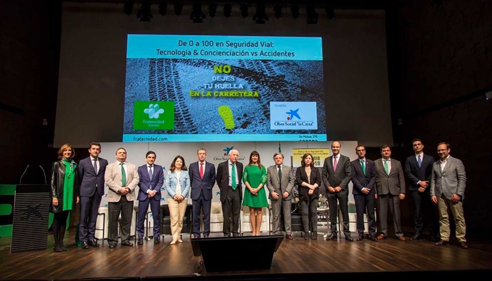 Imagen de los participantes en la jornada De 0 a 100 en Seguridad Vial: tecnologa & concienciacin vs accidentes