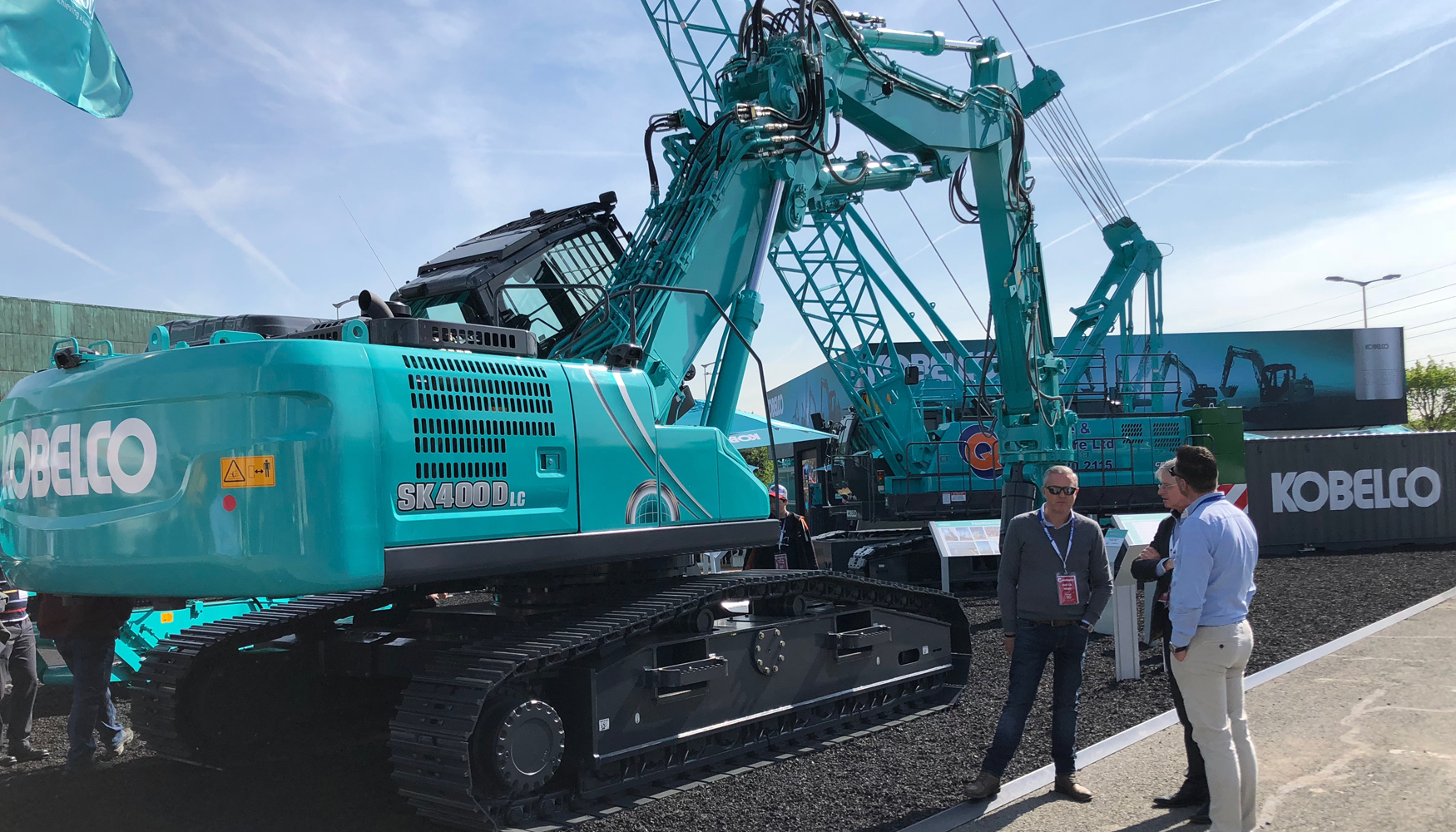 Stand de Kobelco Construction Machinery Europe BV en Intermat 2018