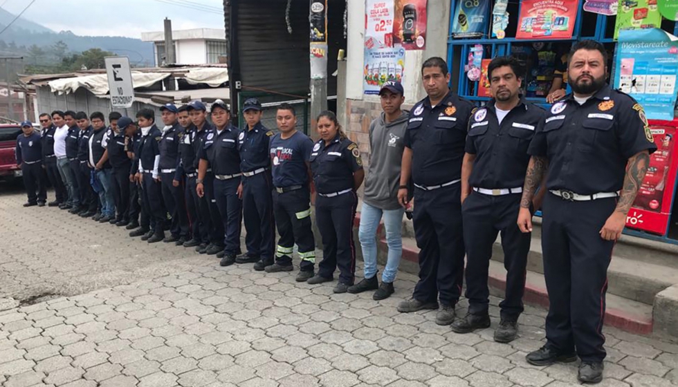 Juba est suministrando EPI a los servicios de emergencia guatemaltecos
