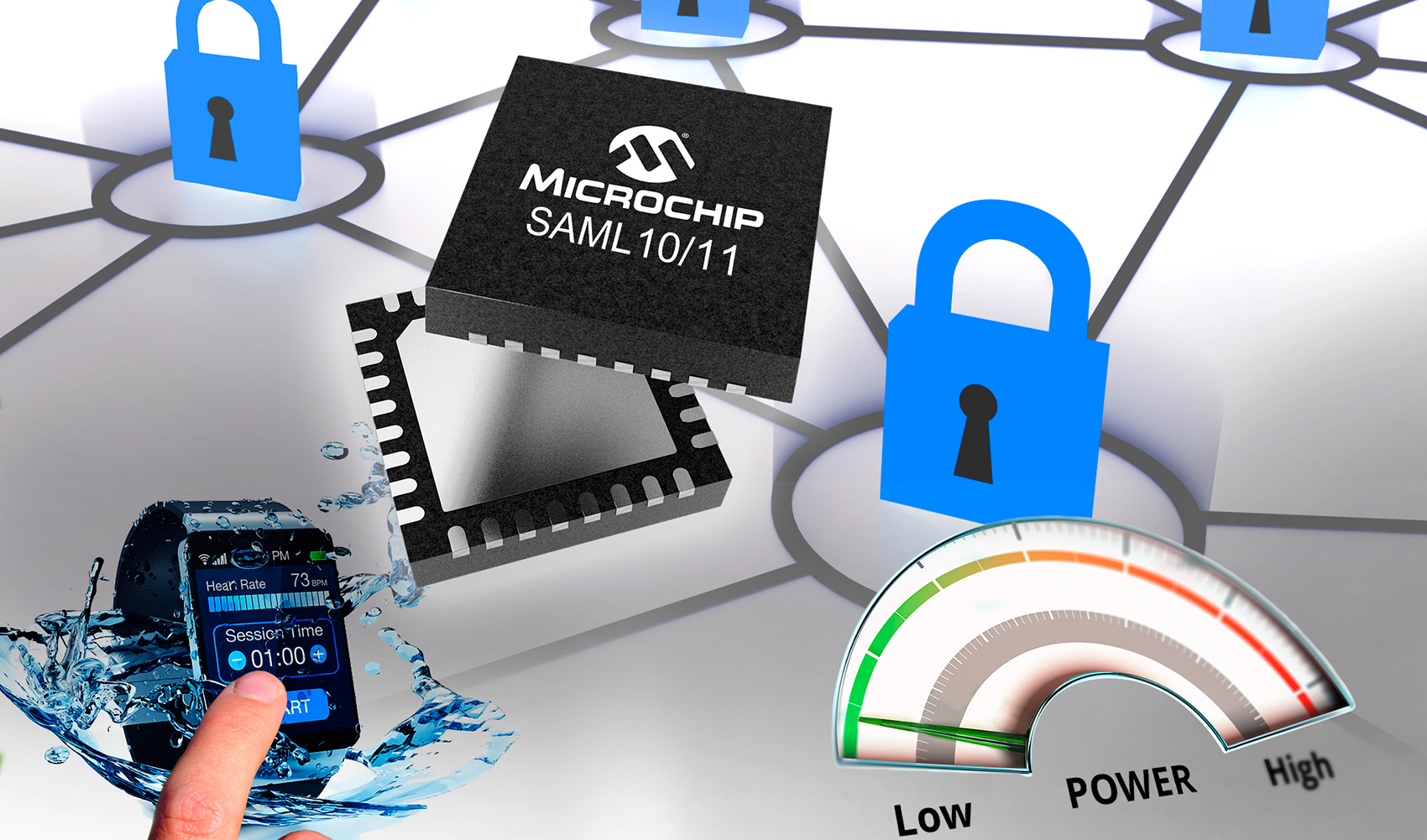 Microchip ofrece en sus nuevos controladores una slida seguridad al incluir resistencia frente a sabotajes a nivel de chip...