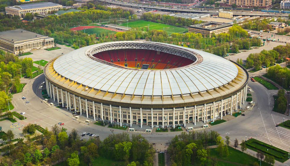 Otra perspectiva del Estadio Luzhniki