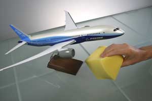 Espumas Basf para aislar el interior de los nuevos aviones Boeing