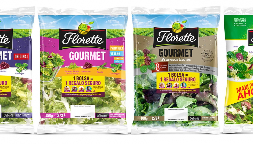 Las ensaladas Florette gozan de un gran posicionamiento en el mercado de productos de IV y V gama