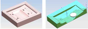 Phase of CAD design  phase of processing CAM