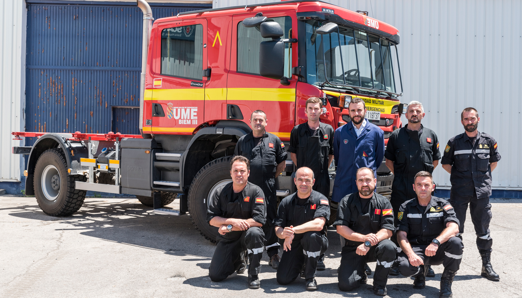 La Unidad Militar de Emergencias (UME) ha recibido una formacin tcnica para sacar el mayor rendimiento a sus 10 vehculos Scania P370 4x4...