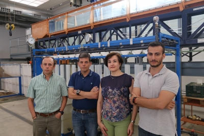 Emilio Camacho, Juan Antonio Rodrguez, Pilar Montesinos y Rafael Gonzlez, investigadores del Departamento de Agronoma de la Universidad de Crdoba...