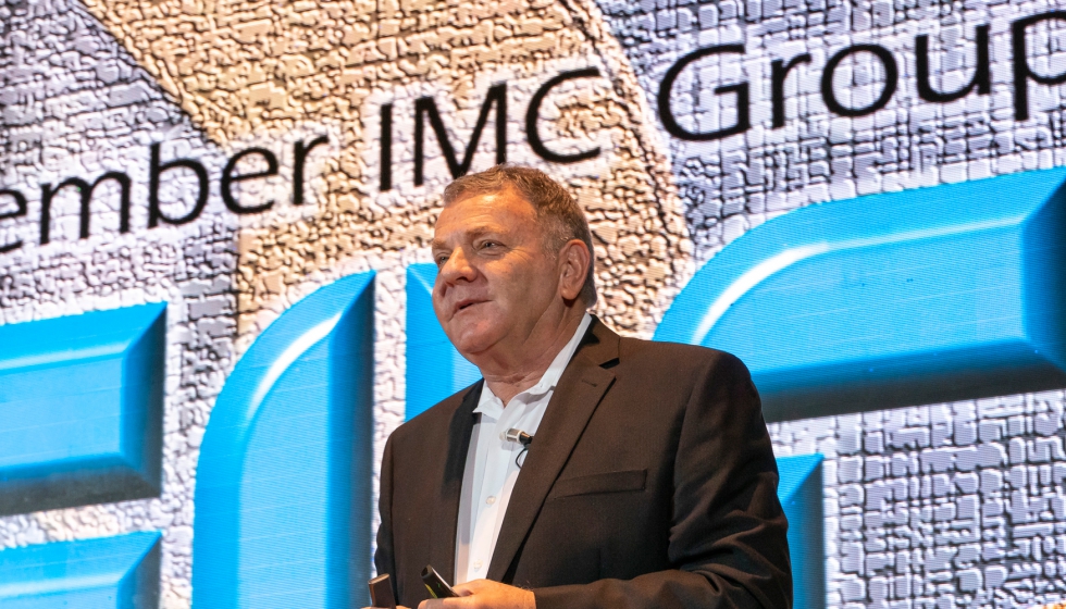 Jacob Harpaz, director ejecutivo de Iscar y presidente del Grupo IMC, centr toda la presentacin en el mecanizado inteligente...