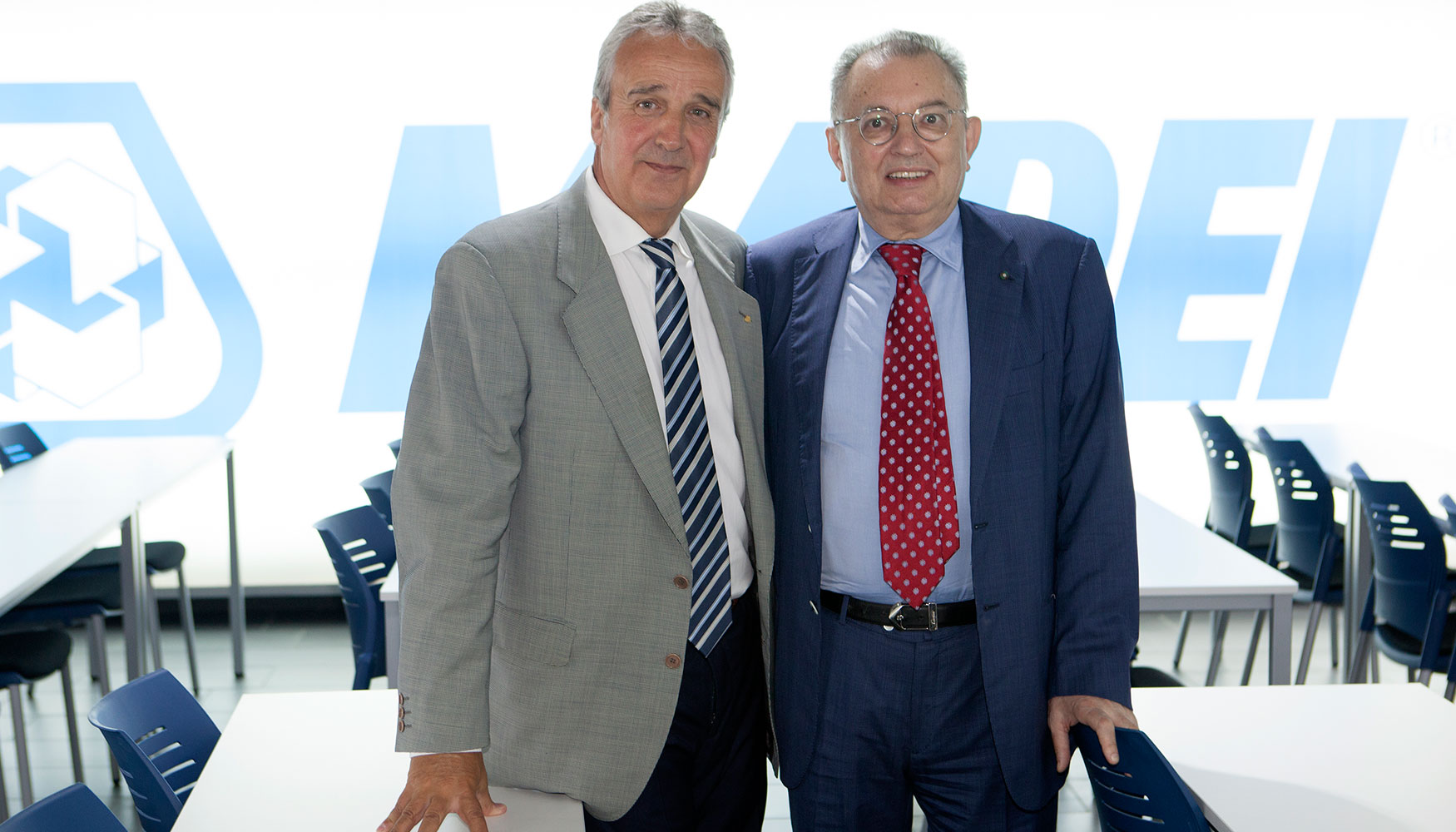 Francesc Busquet, consejero delegado - director general de Mapei Spain y Giorgio Squinzi, administrador delegado y presidente del Grupo Mapei...