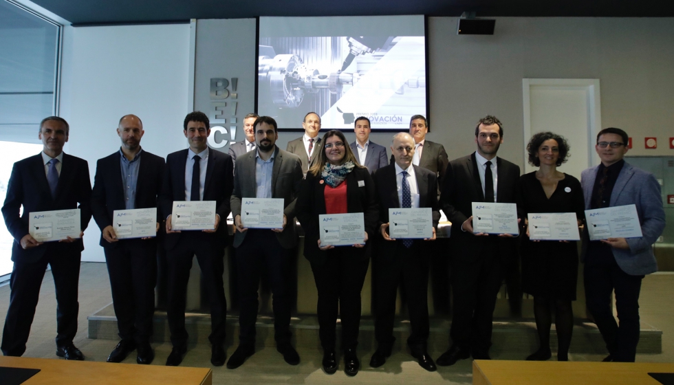 Foto de los galardonados en la dcimotercera edicin de los Premios Innovacin en Fabricacin Avanzada y Digital 2018