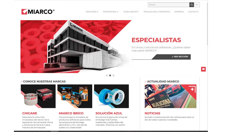 Nuevo portal corporativo de Miarco