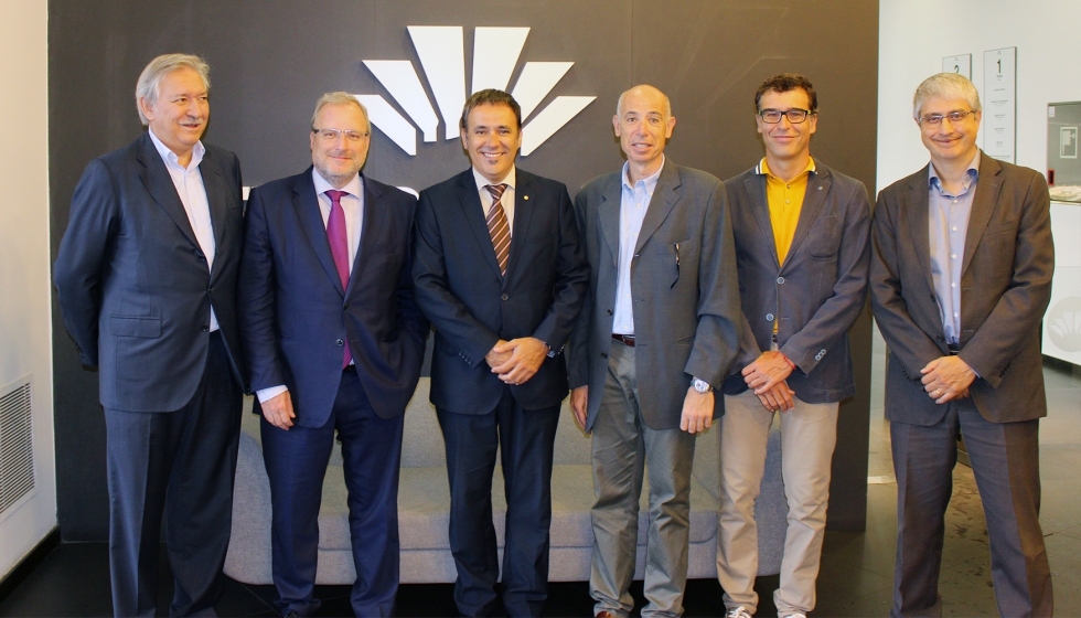 De izquierda a derecha, Javier Riera-Mars, Constant Serrallonga, Jordi Quera, Xavier Pascual, Salvador Tasqu y Jordi Magre...