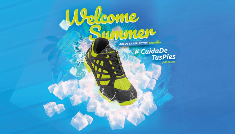 Imagen de la campaa de publicidad y comunicacin online y offline Welcome Summer y #CuidaDeTusPies con Panter