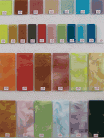 La serie Flosing Basic se compone de 30 colores que incluyen opacos, transparentes y tambin veteados
