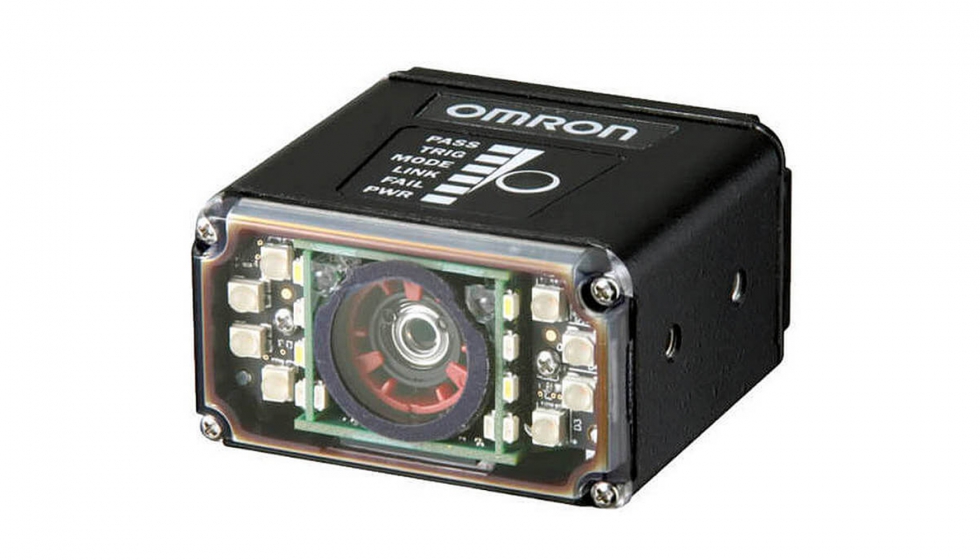 El V430-F de Omron es un lector de cdigos de barras con enfoque automtico potente y compacto