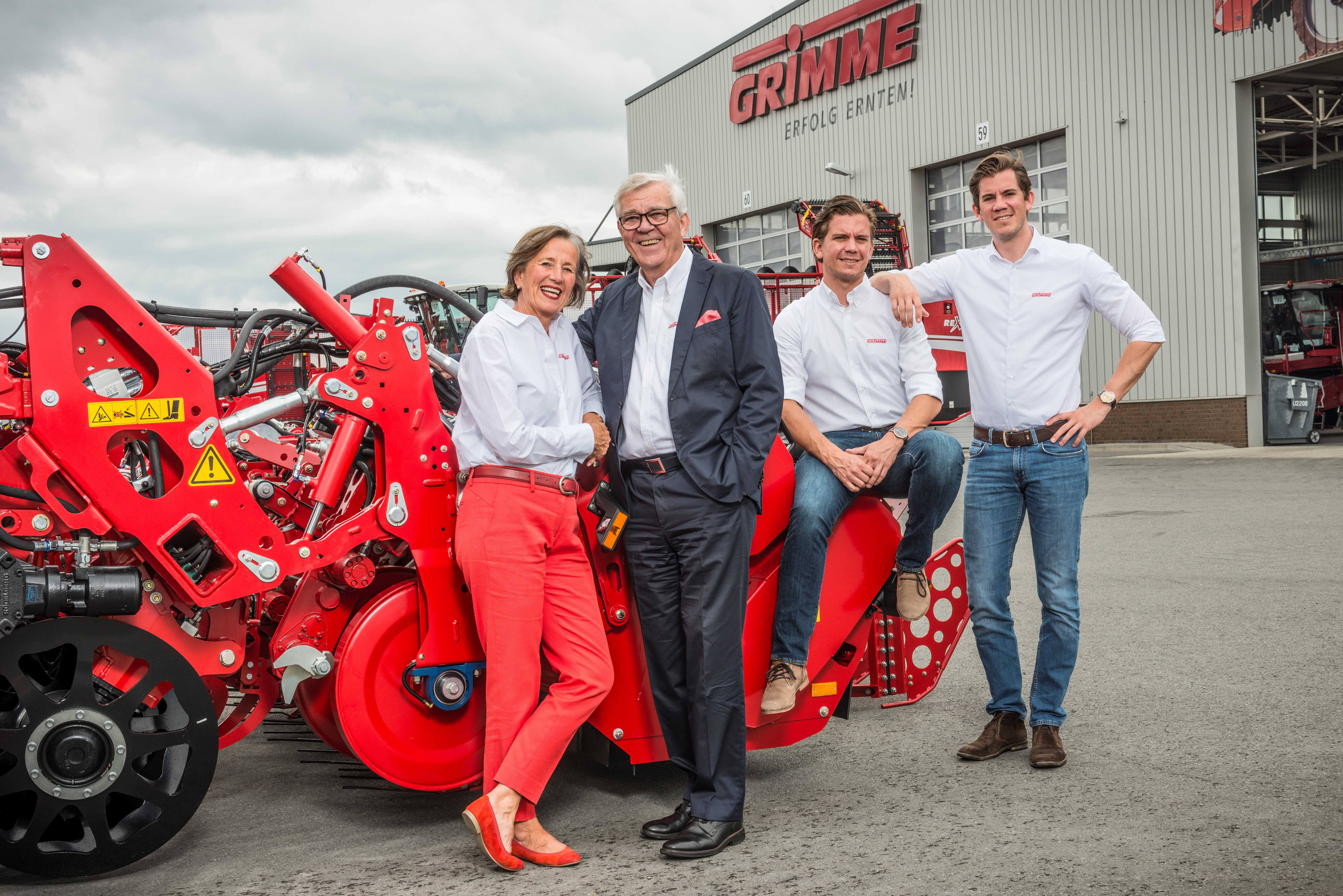 Christine, Franz, Philipp y Christoph Grimme representan la cuarta y quinta generacin de la empresa familiar