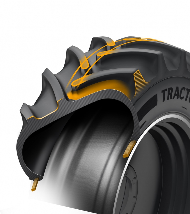 Imagen seccionada del nuevo TractorMaster, con la innovadora tecnologa de tacos