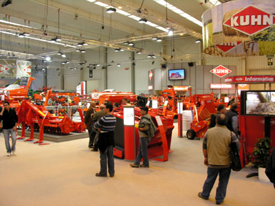 El stand de Kuhn en la feria reuni 20 novedades en maquinaria agricola