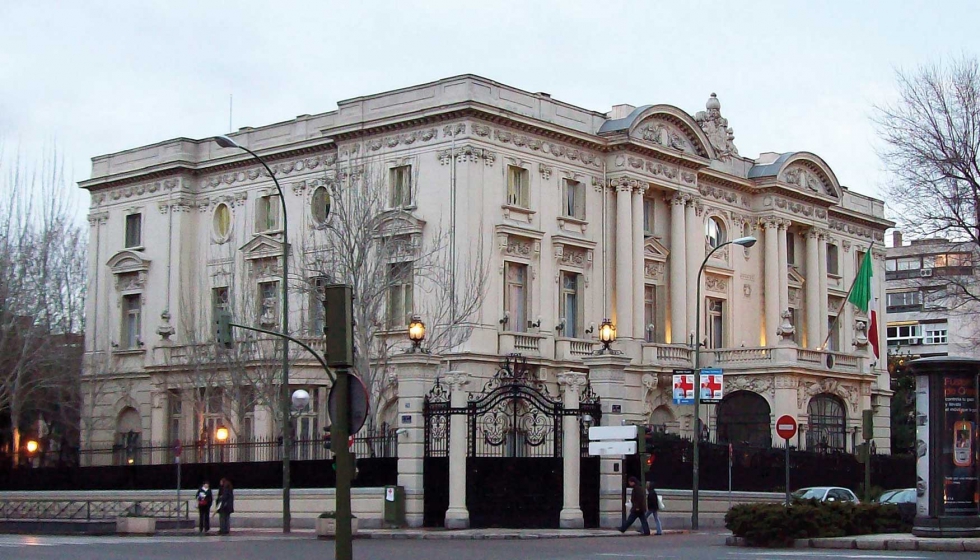 Edificio de la Embajada de Italia, en Madrid