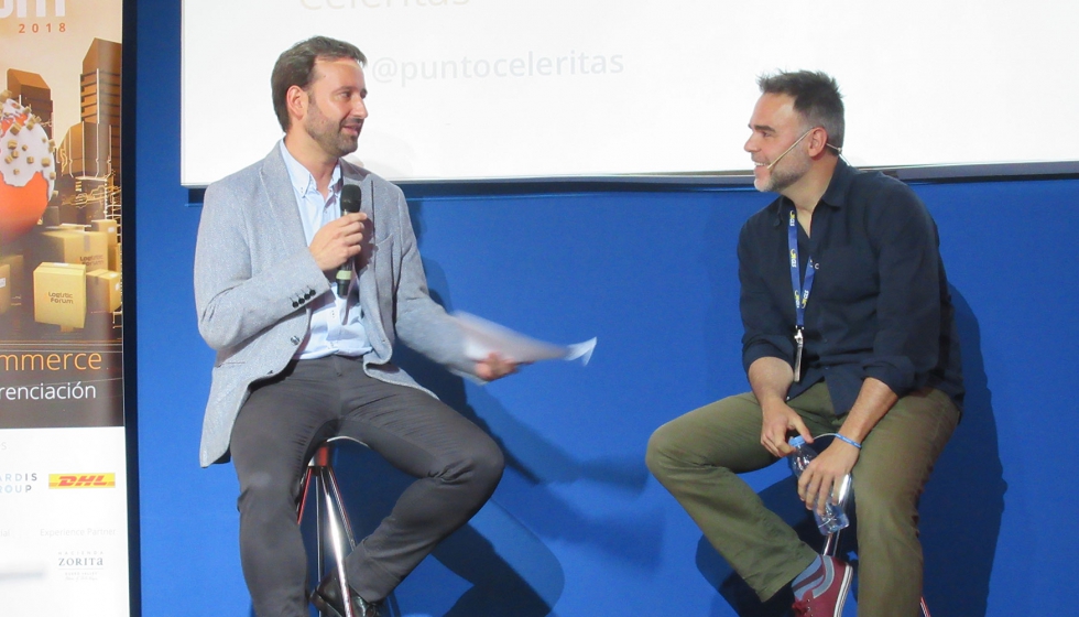 Oriol Lpez, sales manager de Celeritas (izda.) y Luis Ongil, cofundador & CEO de Percentil