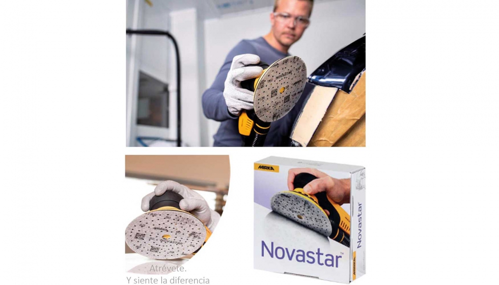 Novastar cuenta con un soporte de disco antiadherente ms liso, con orificios cortados con lser
