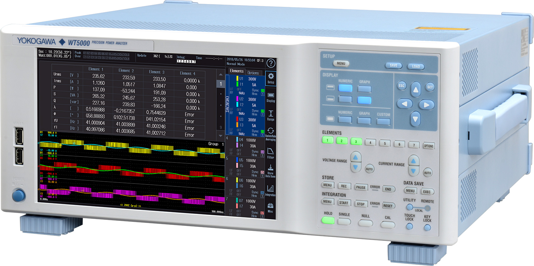 Las opciones /MTR1 y /MTR2 del WT5000, permiten evaluar hasta cuatro motores simultneamente sobre un mismo equipo...