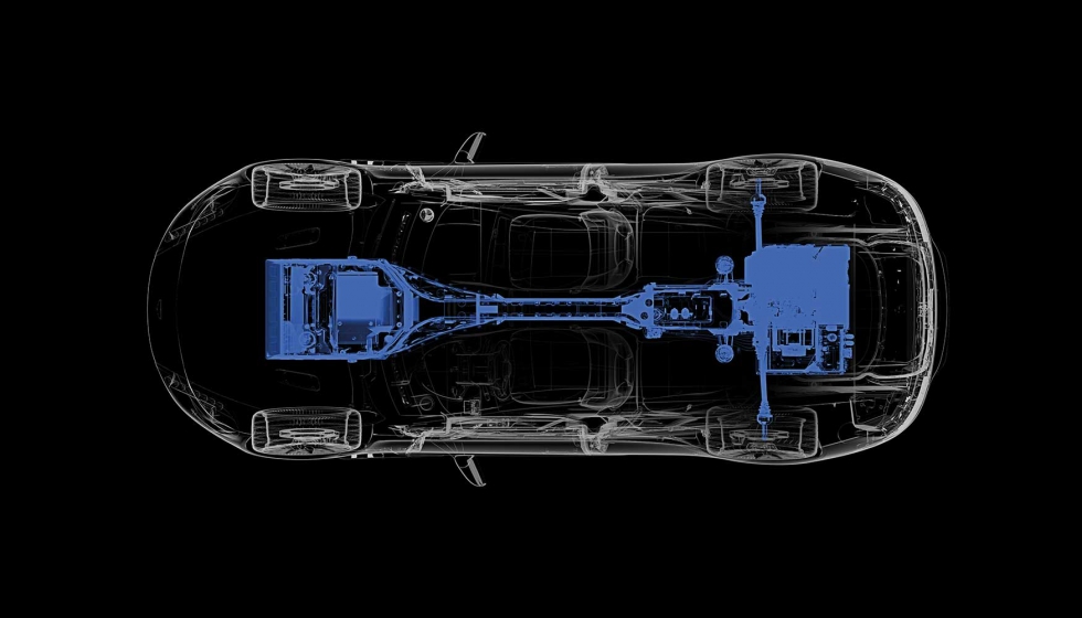 Sus dos motores elctricos producirn ms de 610 CV de potencia y 950 Nm de par, con lo que ser el Rapide ms potente