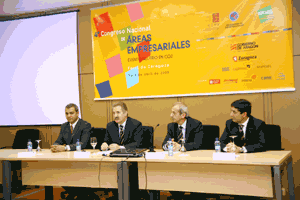 Javier Fernndez, delegado del Gobierno en Aragn; Jos Antonio Vicente, director general de Feria de Zaragoza; Luis Noguera y Juan Pedro Mrquez...