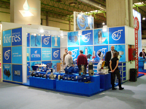 Aspecto del stand de la compaa en Smagua