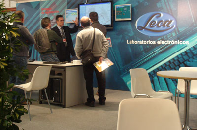 En el stand de Leca tuvieron lugar reuniones comerciales y se realizaron demostraciones t�cnicas de sus productos
