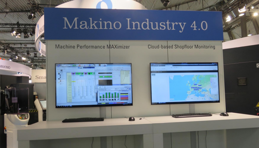 La Industria 4.0 tuvo su propia zona en el stand de Makino en la AMB.  ProNetConnex para enriquecer el proceso