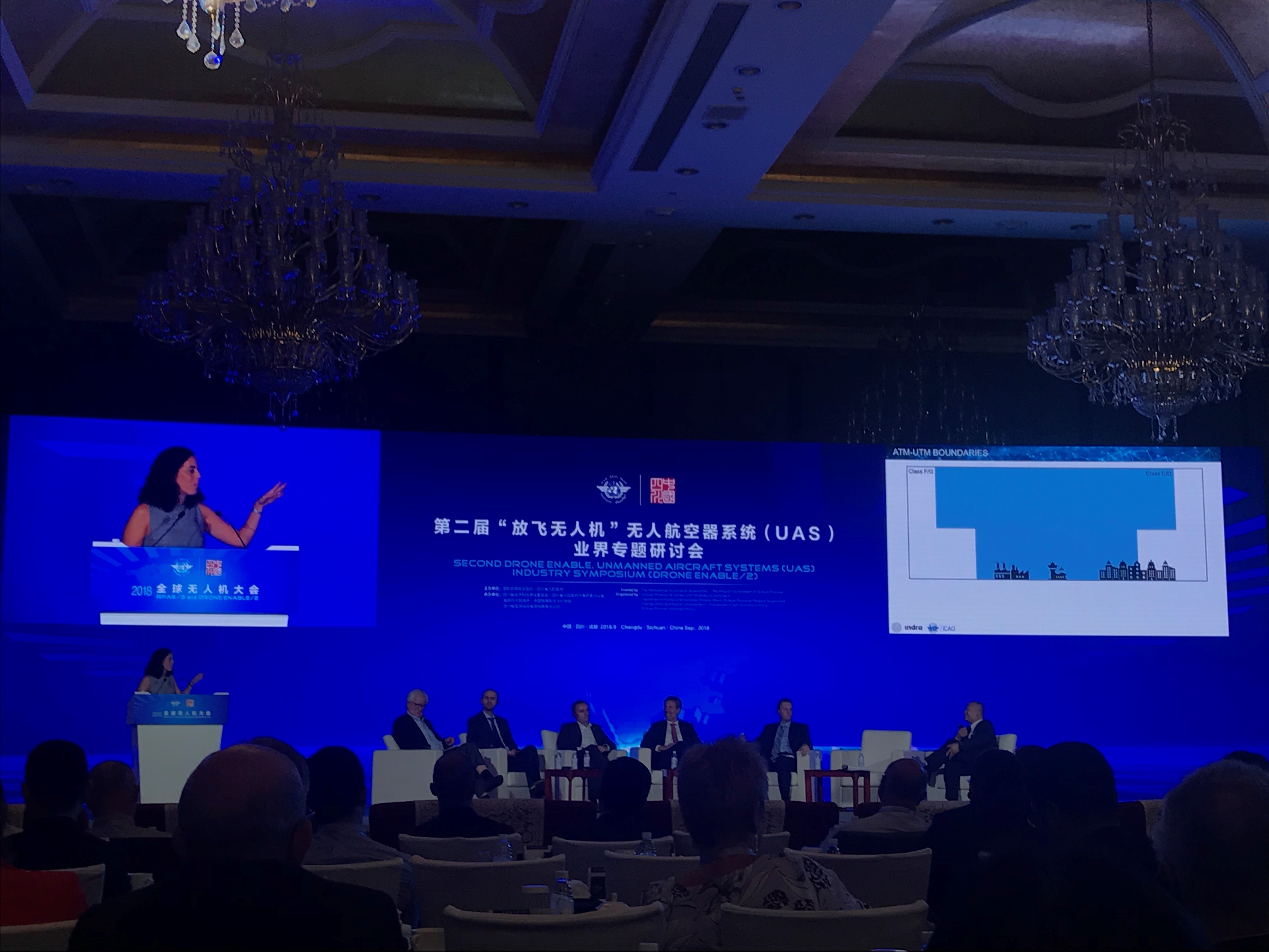 La propuesta de Indra fue presentada en Chengd por la ingeniera de Sistemas Patricia Hervas