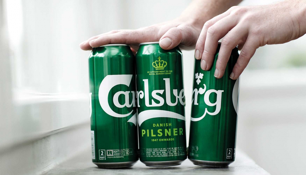 Carlsberg ha apostado por un nuevo formato de envase 'Snap pack' para reducir residuos plsticos
