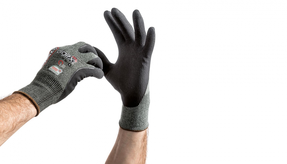 El recubrimiento del guante OxyLux mejora las propiedades de agarre y de resistencia a la abrasin