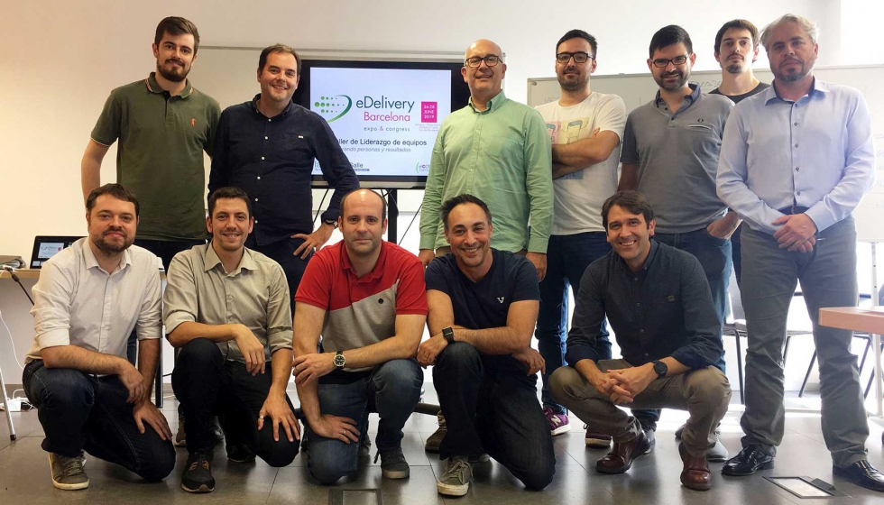 Los representantes de las startups seleccionadas en la ltima Jornada de gestin de equipos de alta productividad