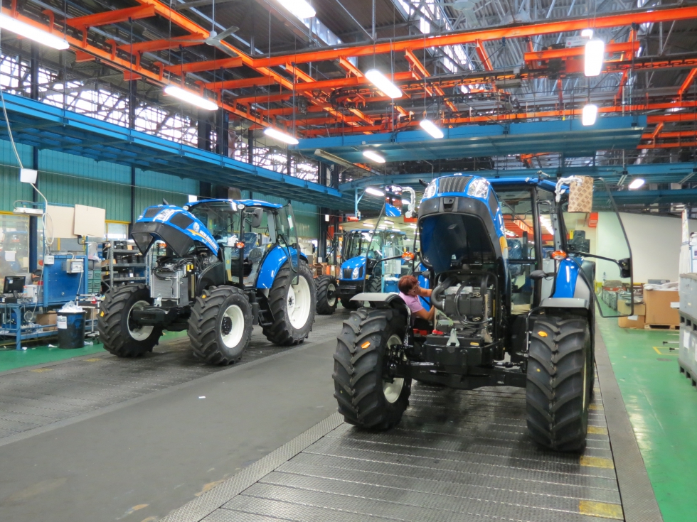 Fabrica de tractores de CNH Industrial en Jesi (Italia)