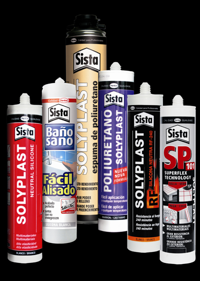 Sista-Solyplast dispone de una amplia gama de siliconas neutras con gran variedad de colores
