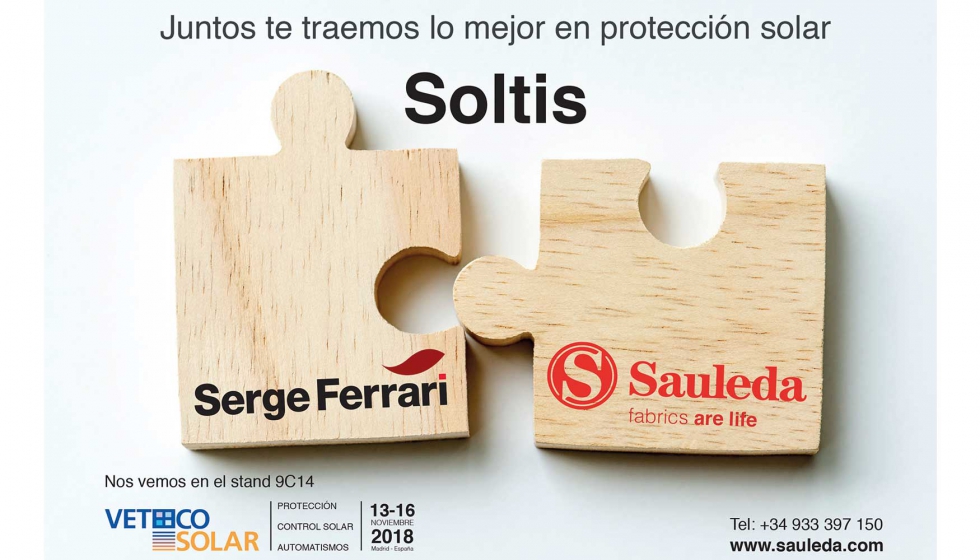 SAULEDA y SERGE FERRARI participan juntos en Veteco Solar 2018