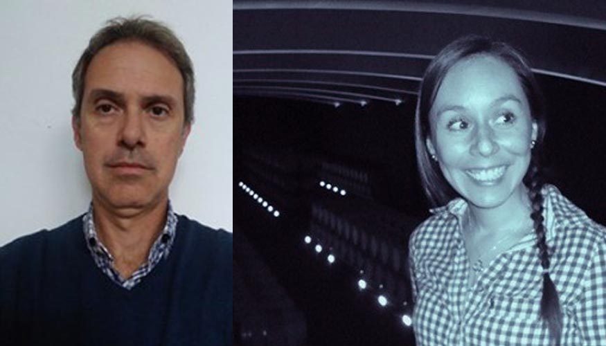 Enric Galopa, a la izquierda, y Jessica Guzm�n, a la derecha, dos de los ponentes de 'Light To Light'