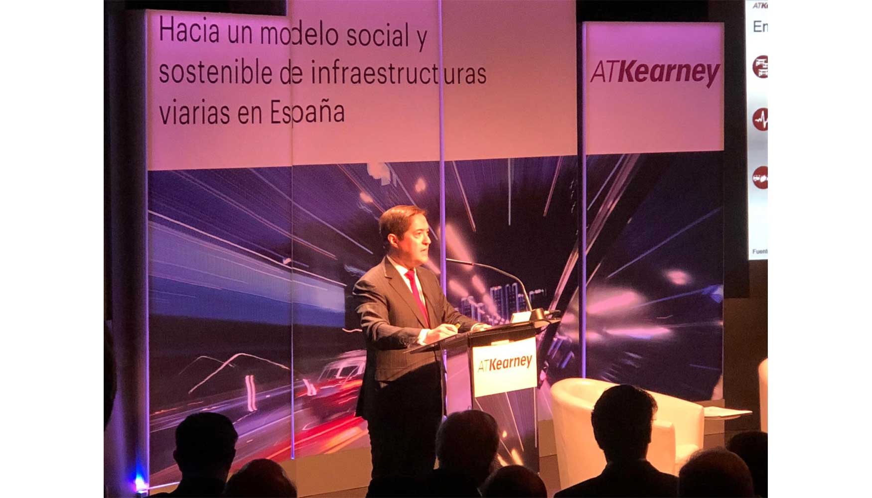 Las principales conclusiones del informe han sido detalladas por Eugenio Prieto, presidente de Infraestructuras de A.T. Kearney...