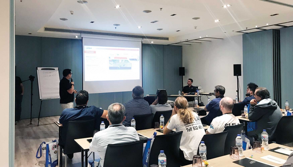 Karlos Hern�ndez, project support en Dahua, durante su presentaci�n