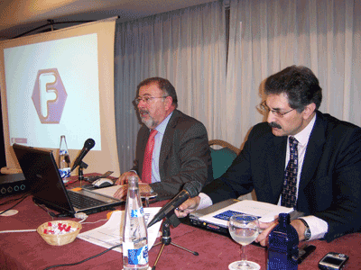 Enrique Hdez y Moiss Egido en la IX Asamblea General de Fercodis