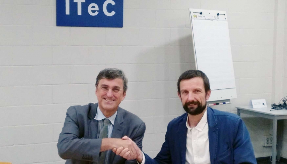 Francisco Diguez, a la izquierda, y Bruno Sauer, directores generales de Itec y Green Building Council Espaa, respectivamente...