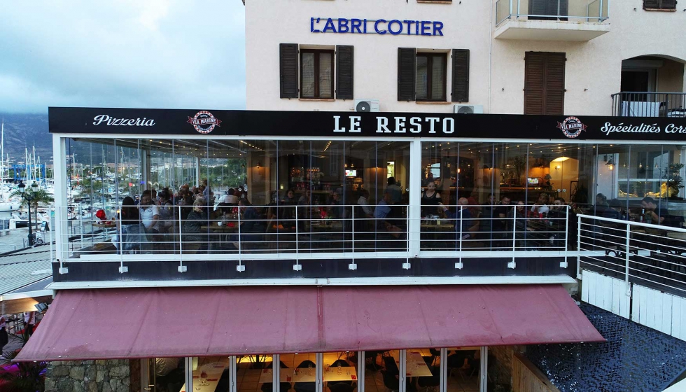 Restaurante L'Abri Ctier, en Calvi, Crcega