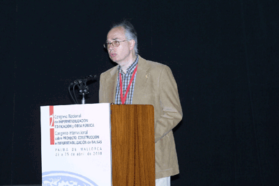 Ignacio San Gins durante la conferencia