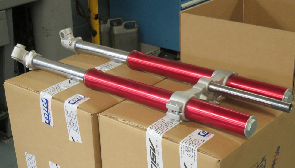 Detalle de las piezas realizadas con la Integrex, �de longitud considerable�, como admite Sergio