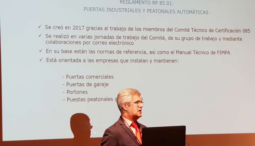 Miguel Blanco, tcnico de certificacin de Aenor y secretario del Comit Tcnico de Certificacin de Aenor CTC-085...