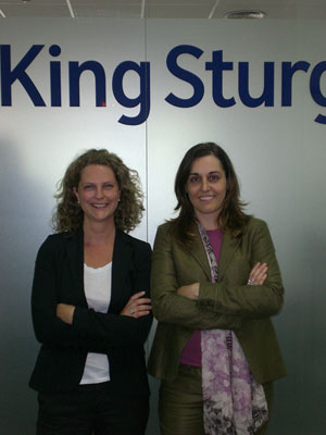 Sonia L�pez e Irene Jurado ser�n las nuevas responsables de la divisi�n de oficinas de King Sturge en Barcelona