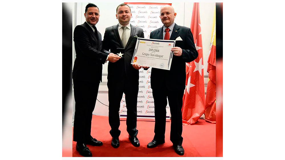 El Grupo Novohogar recibe el premio Estrella de Oro por el Instituto para la Excelencia Profesional